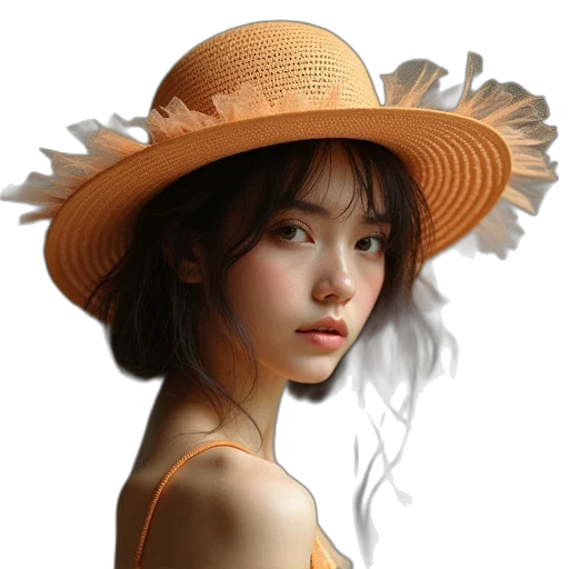 hat, crown, face, jewelry transparent PNG cut-out