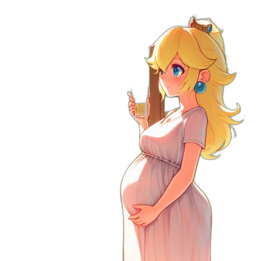 dress, crown, concept art, pixel art transparent PNG cut-out