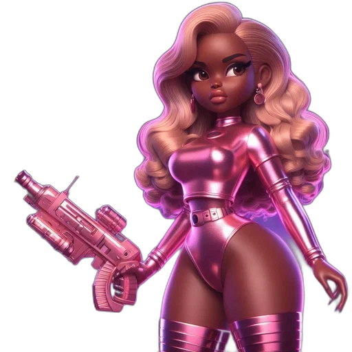 weapon, concept art, comic book art, 3d render transparent PNG cut-out