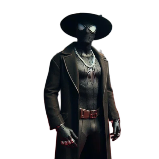 mask, staff, hat, jacket transparent PNG cut-out