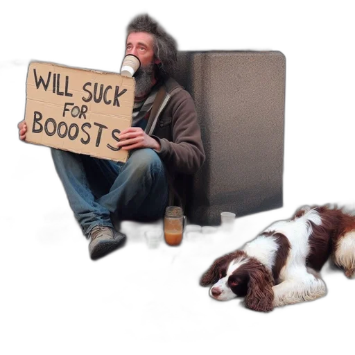 animal, furniture, concept art, man transparent PNG cut-out