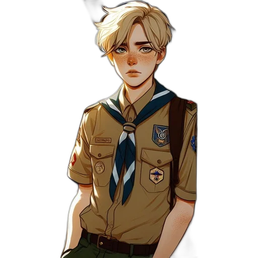 staff, jacket, weapon, pixel art transparent PNG cut-out