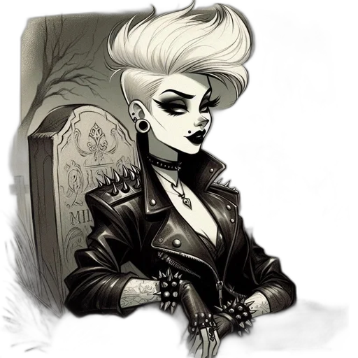 jacket, comic book art, concept art, cartoon transparent PNG cut-out