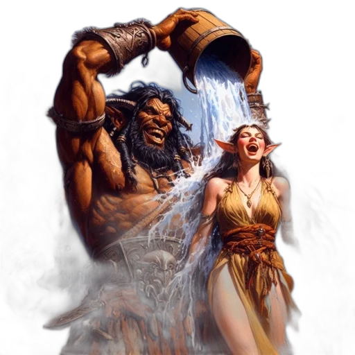 fantasy art, concept art, comic book art, photorealistic transparent PNG cut-out