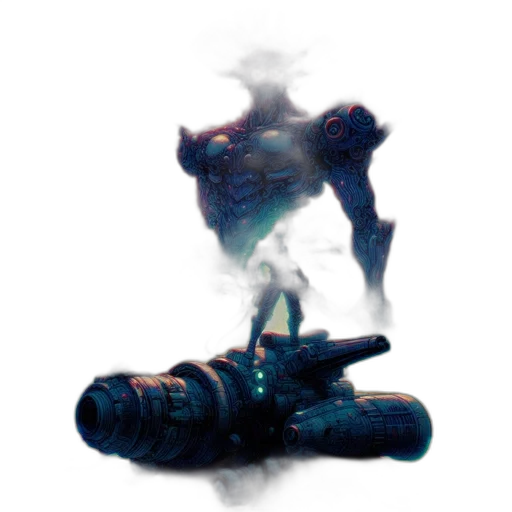robot, weapon, sword, staff transparent PNG cut-out