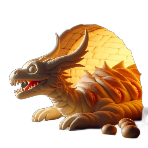 dragon, creature, animal, staff transparent PNG cut-out