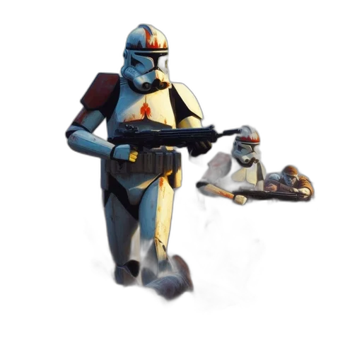 robot, weapon, staff, creature transparent PNG cut-out