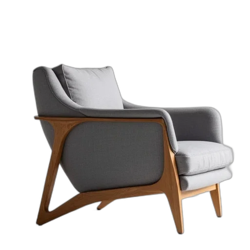 furniture, 3d render, armchair, designed transparent PNG cut-out