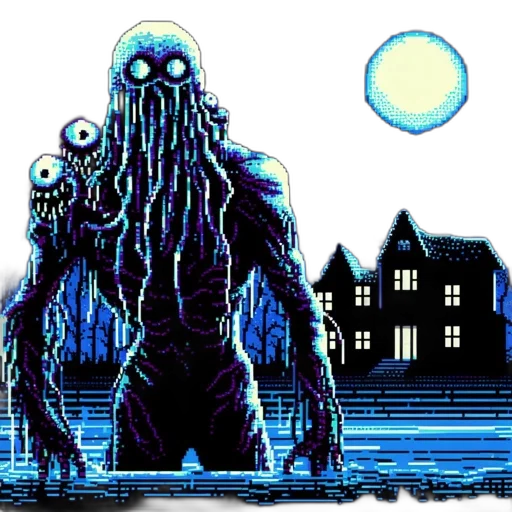 creature, animal, pixel art, concept art transparent PNG cut-out