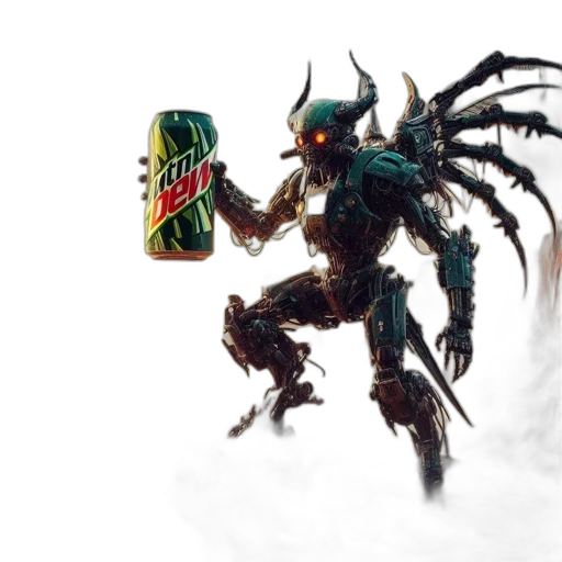 robot, dragon, creature, weapon transparent PNG cut-out