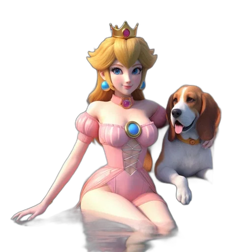 crown, dress, animal, concept art transparent PNG cut-out