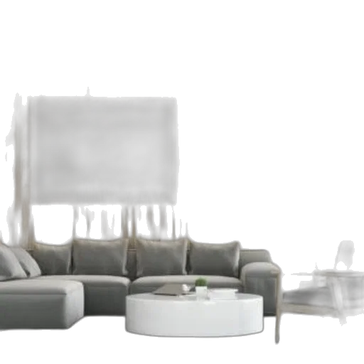 furniture, 3d render, concept art, photorealistic transparent PNG cut-out