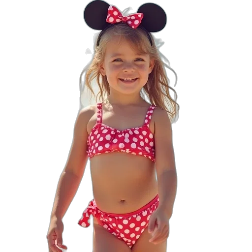 photorealistic, little, girl, checkered transparent PNG cut-out