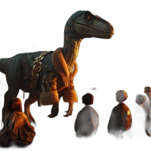 concept art, 3d render, enormous, dinosaur transparent PNG cut-out
