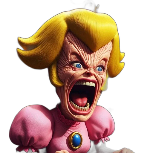 face, creature, concept art, 3d render transparent PNG cut-out