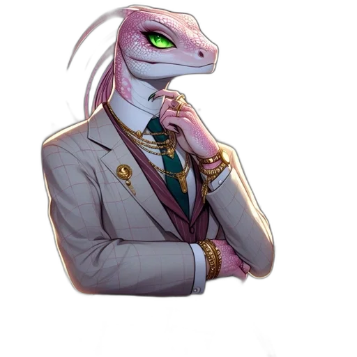 dragon, staff, jacket, animal transparent PNG cut-out