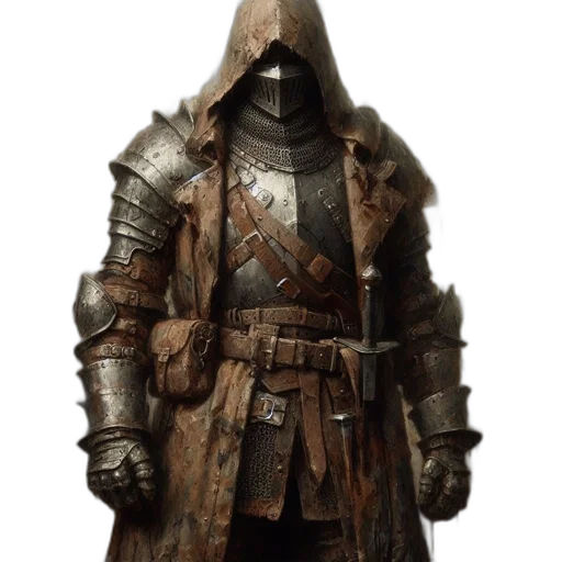 jacket, sword, weapon, staff transparent PNG cut-out