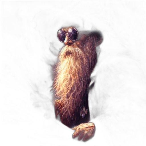 animal, creature, staff, hair transparent PNG cut-out