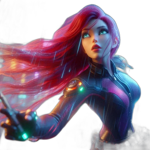 comic book art, concept art, 3d render, fantasy art transparent PNG cut-out