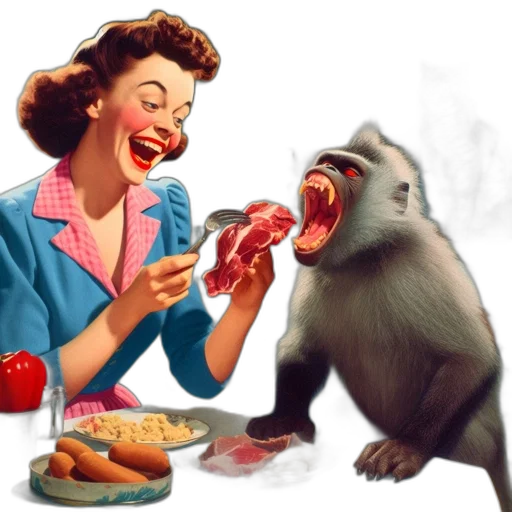 food, concept art, woman, feeds transparent PNG cut-out