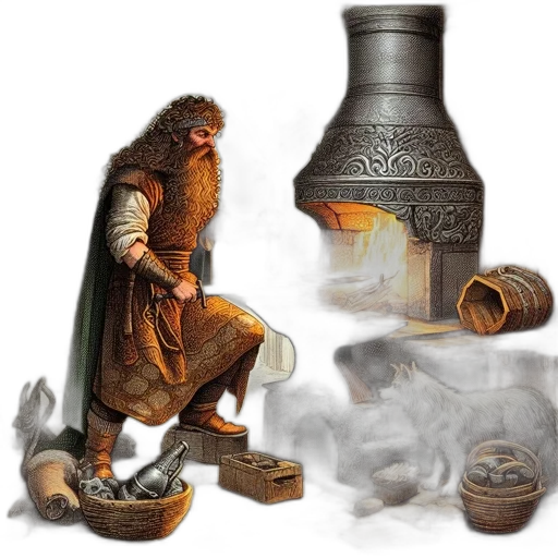 bottle, dragon, concept art, fantasy art transparent PNG cut-out