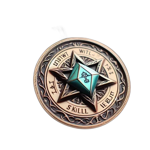 jewelry, staff, elaborate, star-centered transparent PNG cut-out