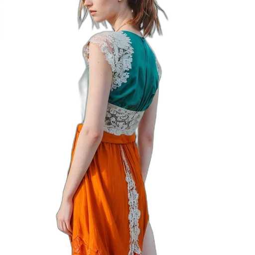 dress, staff, photorealistic, monochrome transparent PNG cut-out