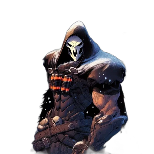 mask, jacket, weapon, face transparent PNG cut-out