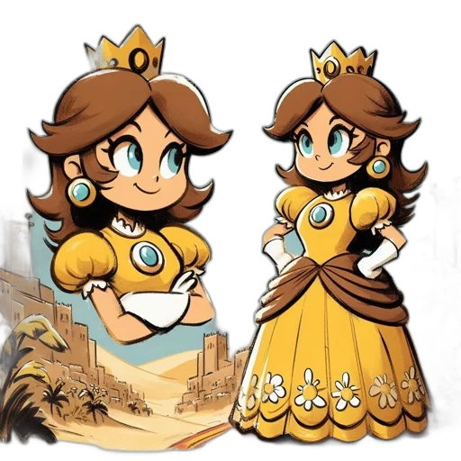 crown, dress, concept art, pixel art transparent PNG cut-out