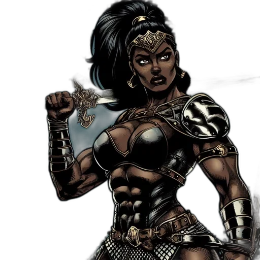 comic book art, concept art, fantasy art, cartoon transparent PNG cut-out