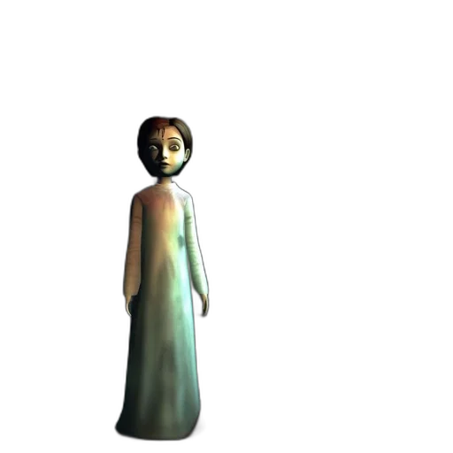 dress, staff, robot, creature transparent PNG cut-out