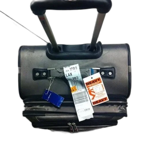 weapon, staff, suitcase, tag transparent PNG cut-out