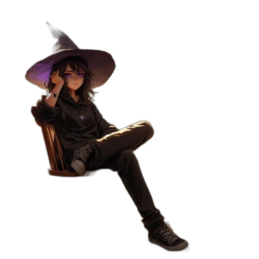 hat, staff, mask, jacket transparent PNG cut-out