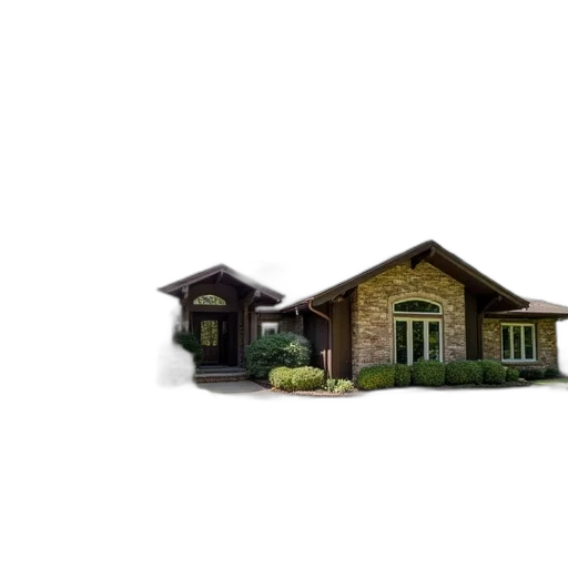 building, 3d render, photorealistic, earth tones transparent PNG cut-out