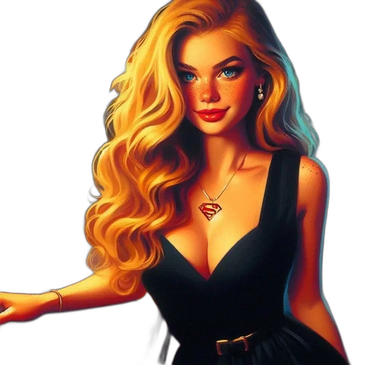 dress, jewelry, oil painting, photorealistic transparent PNG cut-out