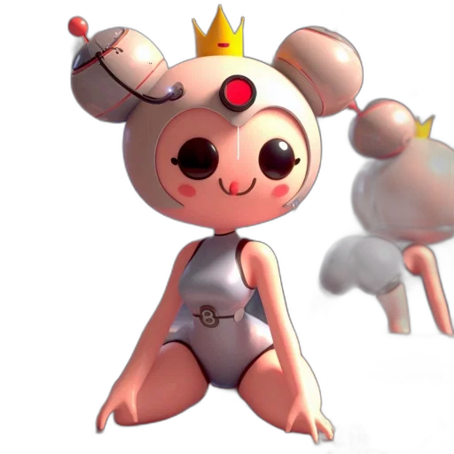 creature, crown, staff, animal transparent PNG cut-out
