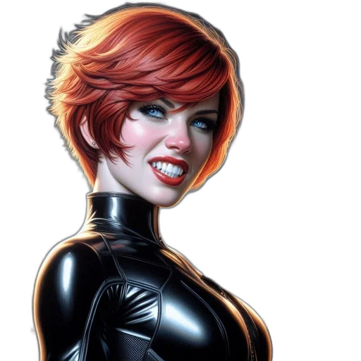 comic book art, concept art, cartoon, photorealistic transparent PNG cut-out