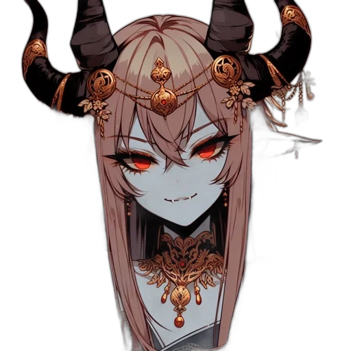 mask, crown, staff, creature transparent PNG cut-out