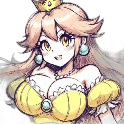 crown, dress, pixel art, anime transparent PNG cut-out