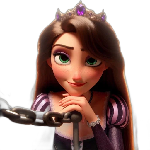 crown, jewelry, staff, face transparent PNG cut-out