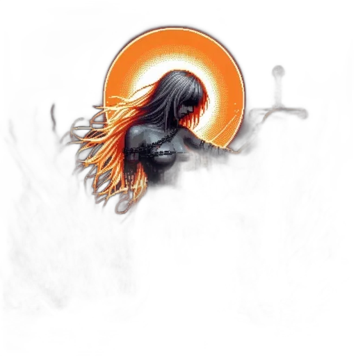 hair, concept art, fantasy art, photorealistic transparent PNG cut-out