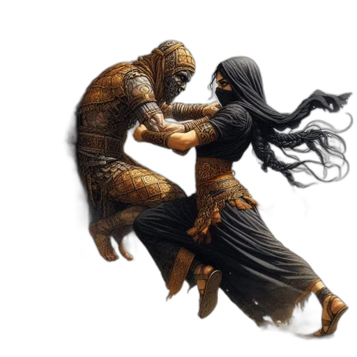 mask, sword, dragon, fantasy art transparent PNG cut-out