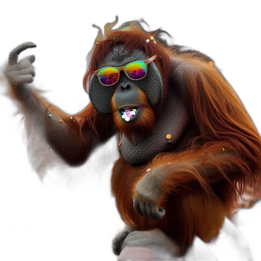 animal, creature, concept art, 3d render transparent PNG cut-out