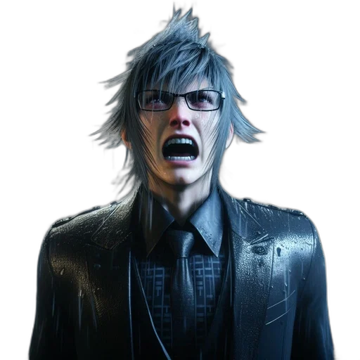 jacket, face, concept art, photorealistic transparent PNG cut-out