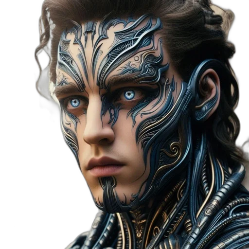 face, dragon, mask, fantasy art transparent PNG cut-out
