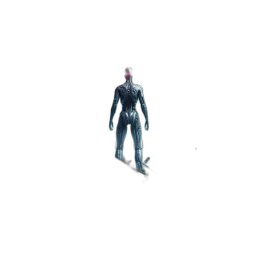 jacket, robot, creature, weapon transparent PNG cut-out