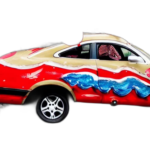car, photorealistic, 3d render, concept art transparent PNG cut-out