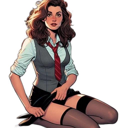 jacket, comic book art, cartoon, concept art transparent PNG cut-out
