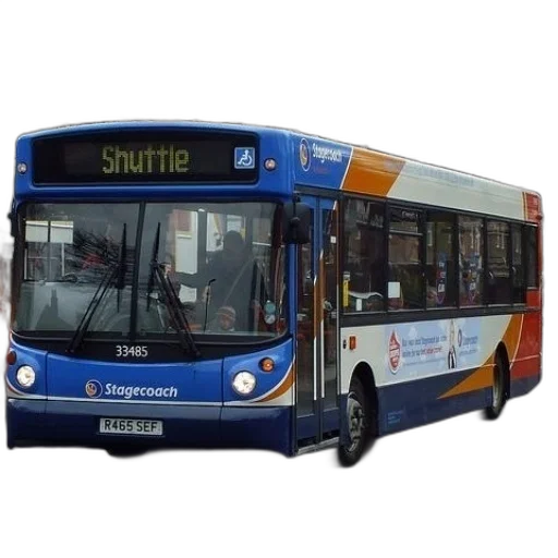 staff, blue, orange, shuttle transparent PNG cut-out