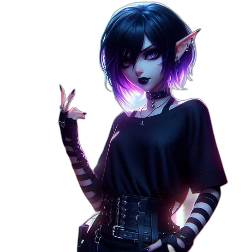 staff, jacket, creature, fantasy art transparent PNG cut-out